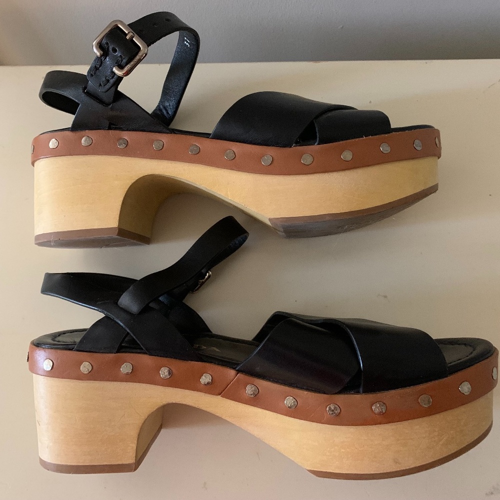 Prada Black Platform Sandal